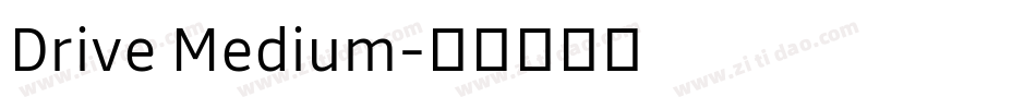 Drive Medium字体转换